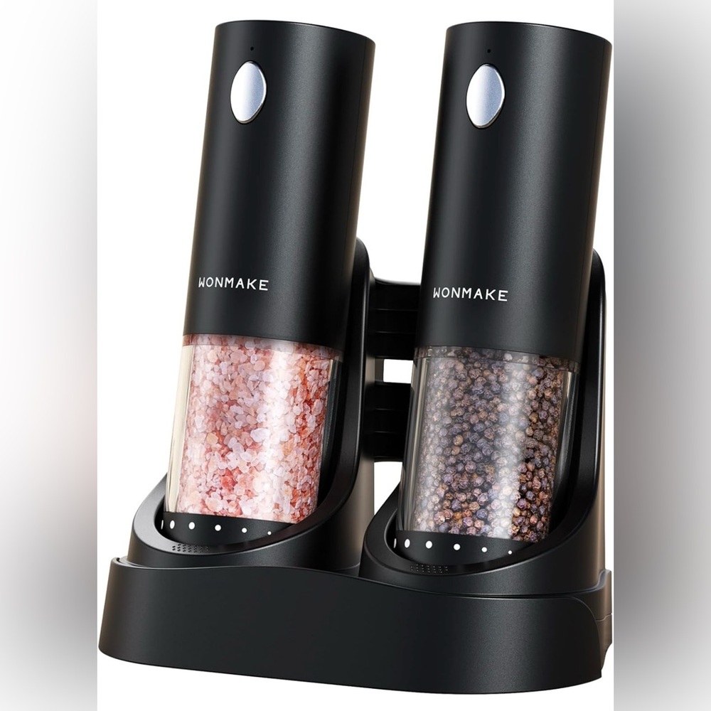 Electric Salt & Pepper Grinder Set – Rechargeable, Adjustable Coarseness - NWT - Picture 2 of 11